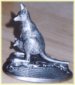 Kangaroo pewter figurine