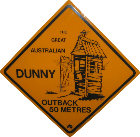 dunny road sign
