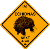 Corporate road sign - echidna