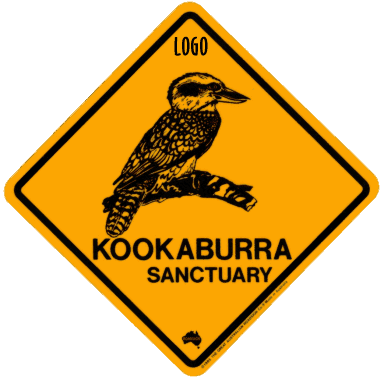 Corporate kookaburra road signs