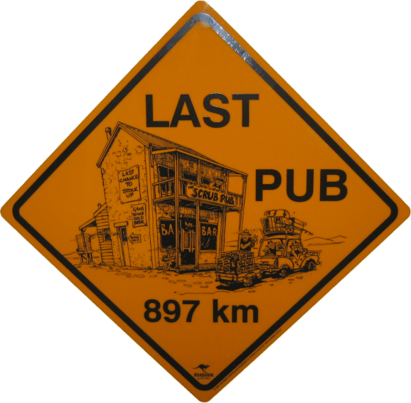 pub road sign