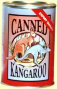 Canned kangaroo toy