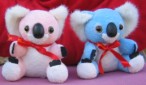 Pink and blue koalas