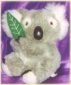 Koala with leaf