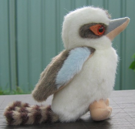 Small laughing kookaburra toy