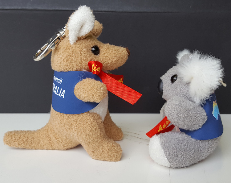 Corporate Kangaroo & Koalas Key Tags